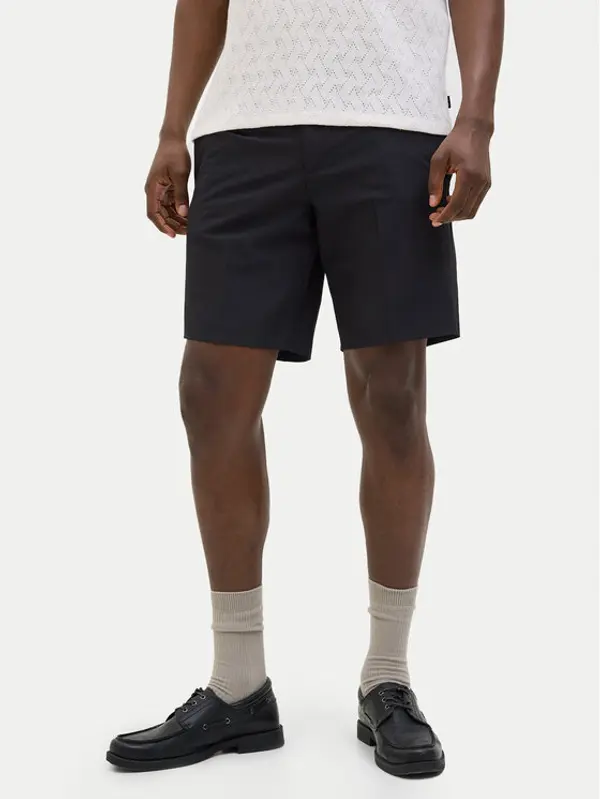 jack & jones Jack & Jones Kratke hlače Stace 12271357 Crna Relaxed Fit