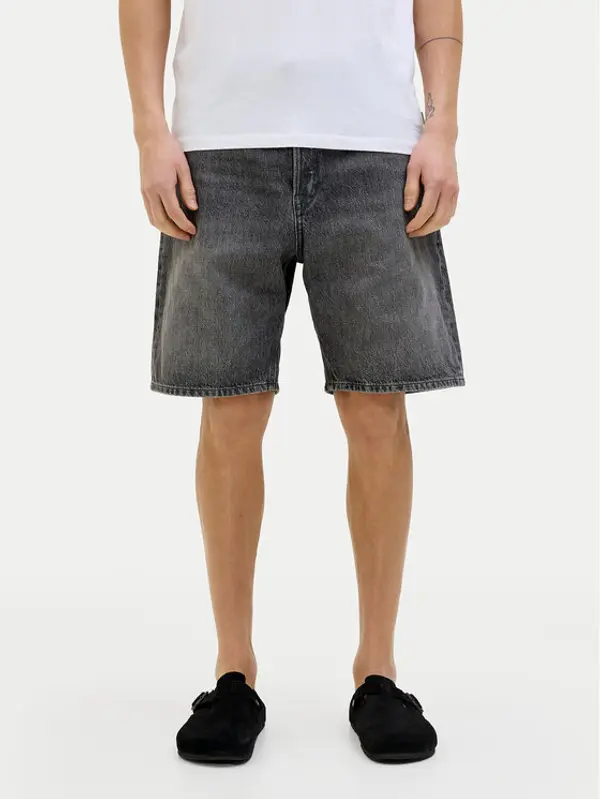 jack & jones Jack & Jones Kratke traperice 12269533 Crna Loose Fit