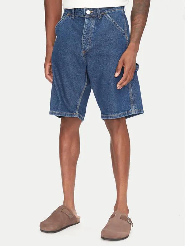 jack & jones Jack & Jones Kratke traperice Alex 12273238 Tamnoplava Baggy Fit