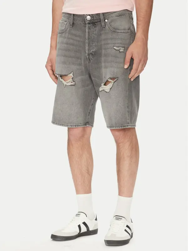 jack & jones Jack & Jones Kratke traperice Alex 12274957 Siva Loose Fit