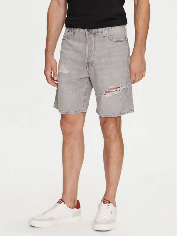 jack & jones Jack & Jones Kratke traperice Jjichris 12253755 Siva Relaxed Fit