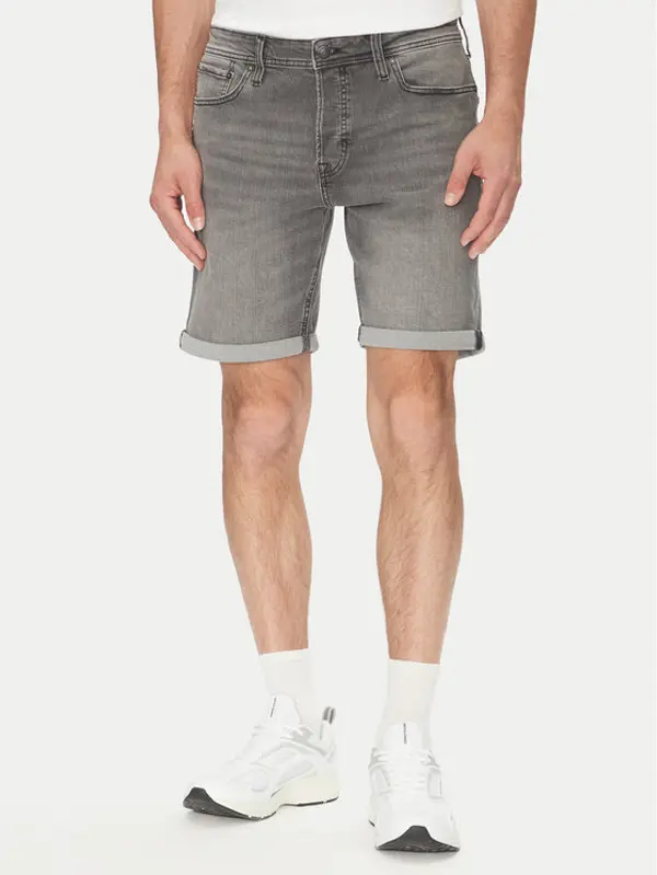 jack & jones Jack & Jones Kratke traperice Rick 12269500 Siva Regular Fit