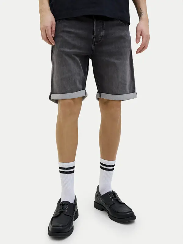 jack & jones Jack & Jones Kratke traperice Rick 12269501 Siva Regular Fit