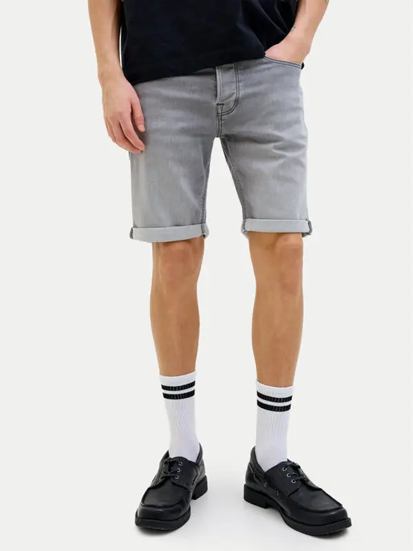 jack & jones Jack & Jones Kratke traperice Rick 12269502 Siva Regular Fit