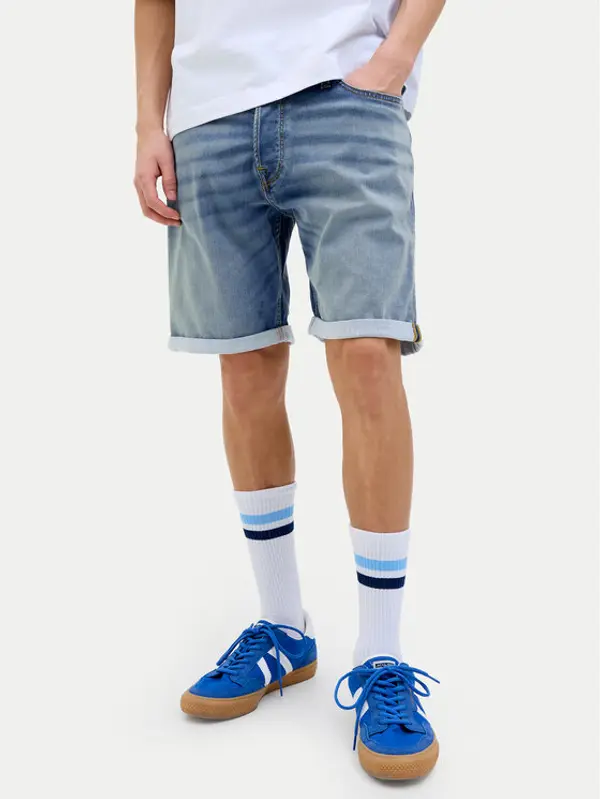 jack & jones Jack & Jones Kratke traperice Rick 12269603 Plava Regular Fit