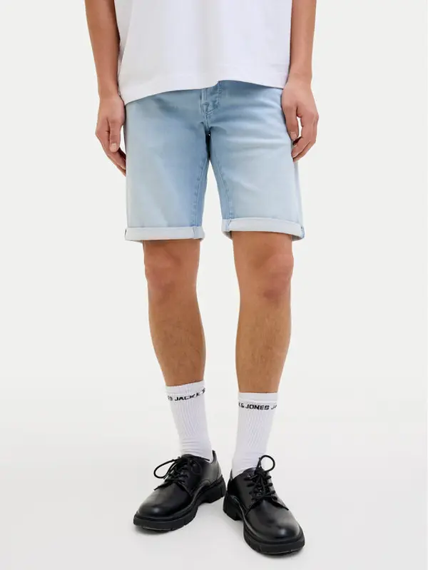 jack & jones Jack & Jones Kratke traperice Rick 12269609 Plava Regular Fit