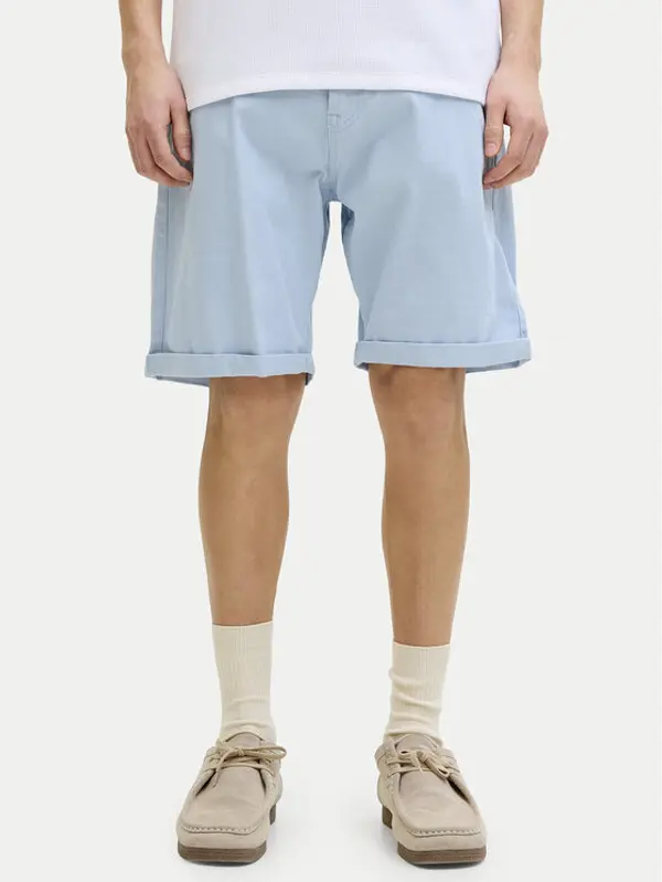 jack & jones Jack & Jones Kratke traperice Rick 12288485 Plava Regular Fit