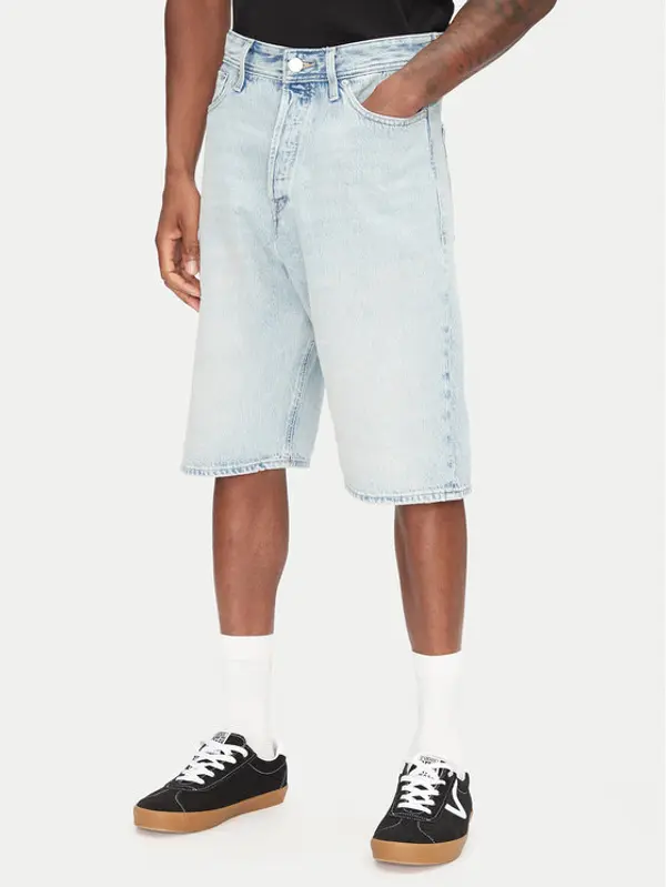 jack & jones Jack & Jones Kratke traperice Ron 12272237 Plava Baggy Fit