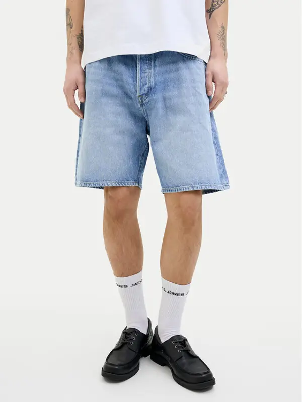 jack & jones Jack & Jones Kratke traperice Tony 12269533 Plava Loose Fit