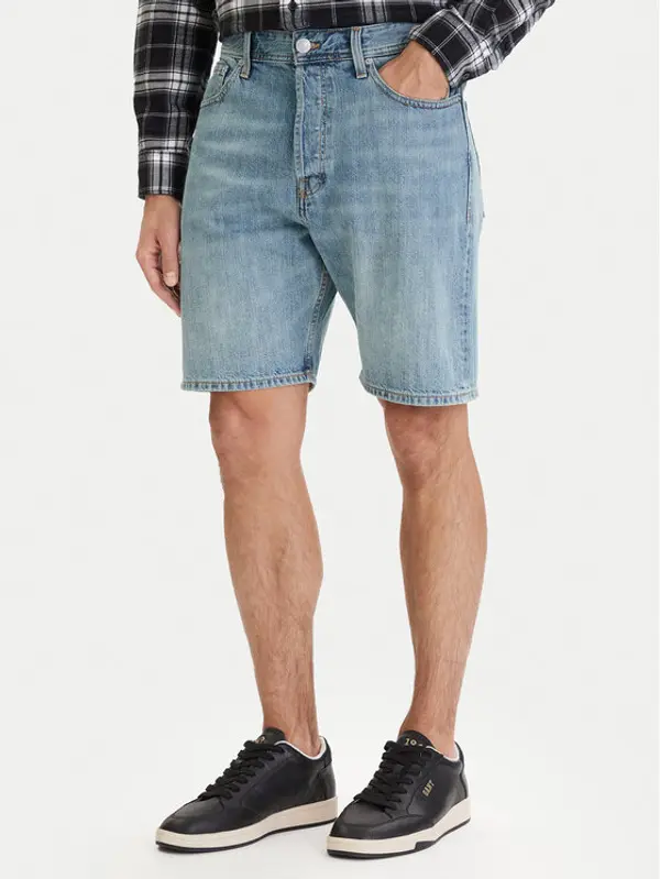jack & jones Jack & Jones Kratke traperice Tony Original 12290116 Plava Regular Fit