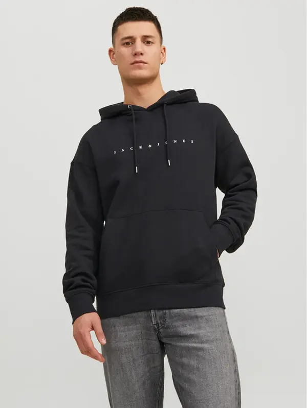 jack & jones Jack & Jones Majica dugih rukava 12233972 Crna Relaxed Fit