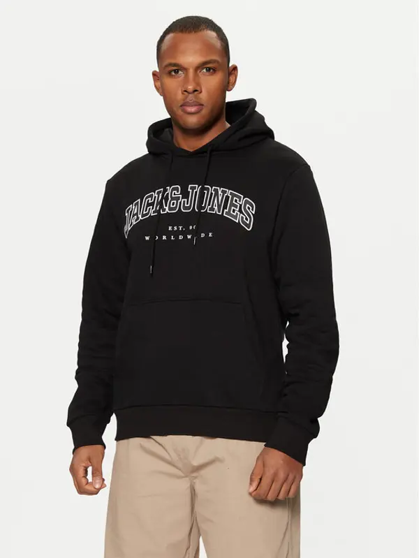jack & jones Jack & Jones Majica dugih rukava 12256521 Crna Relaxed Fit