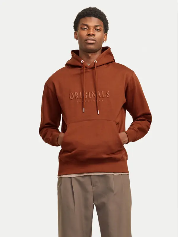jack & jones Jack & Jones Majica dugih rukava 12262811 Smeđa Regular Fit