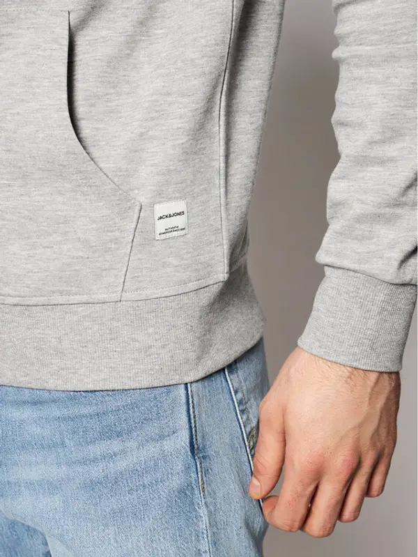 jack & jones Jack & Jones Majica dugih rukava Basic 12181901 Siva Regular Fit