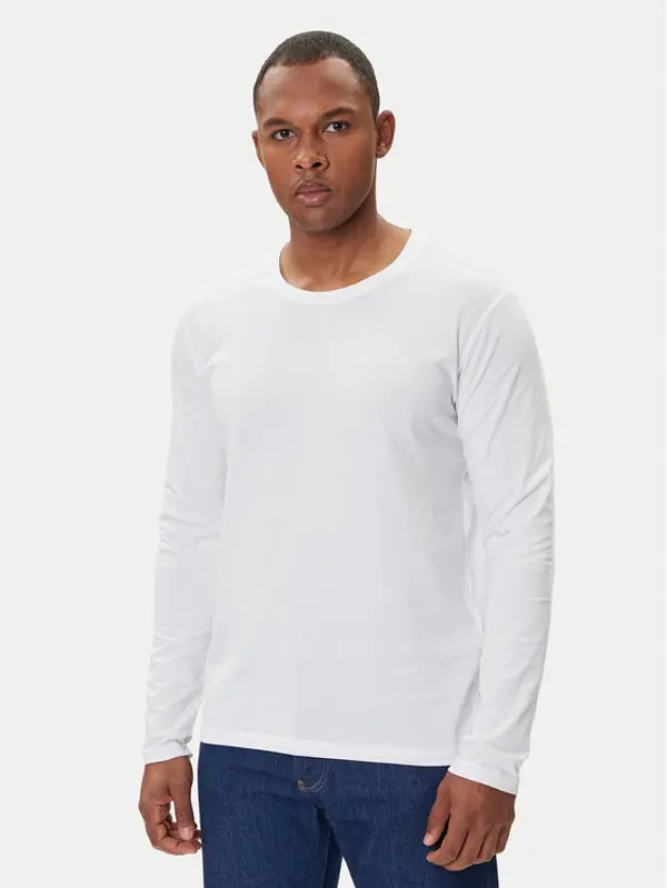 jack & jones Jack & Jones Majica dugih rukava Basic 12279538 Bijela Regular Fit
