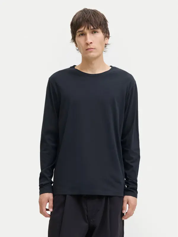 jack & jones Jack & Jones Majica dugih rukava Basic 12279538 Tamnoplava Regular Fit
