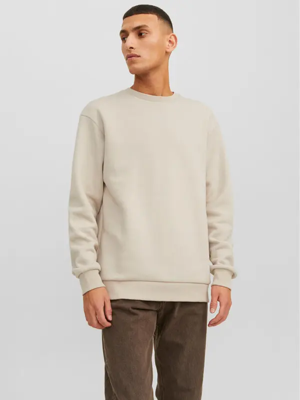 jack & jones Jack & Jones Majica dugih rukava Bradley 12249341 Bež Relaxed Fit