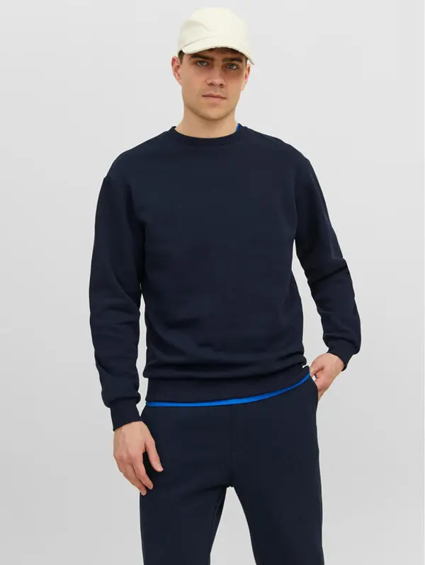 jack & jones Jack & Jones Majica dugih rukava Bradley 12249341 Tamnoplava Relaxed Fit
