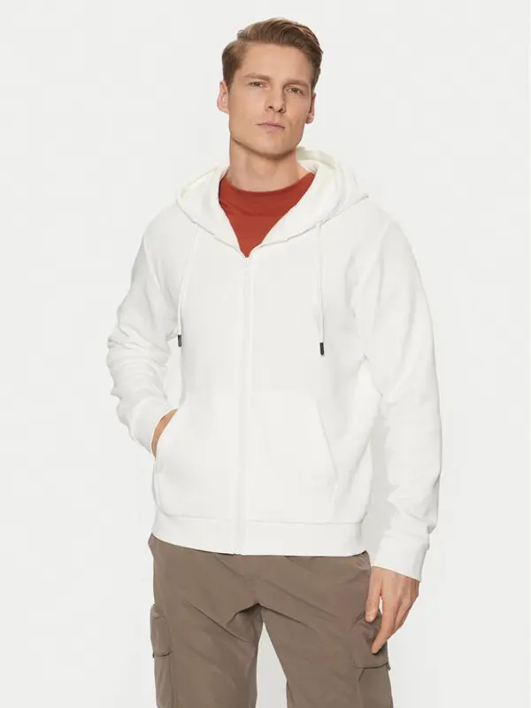 jack & jones Jack & Jones Majica dugih rukava Bradley 12249342 Bijela Relaxed Fit