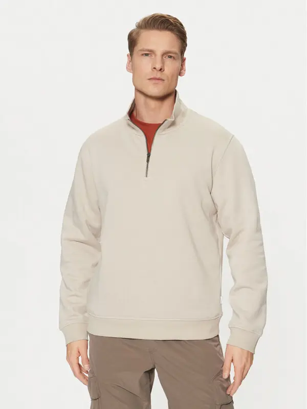 jack & jones Jack & Jones Majica dugih rukava Bradley 12250747 Bež Relaxed Fit