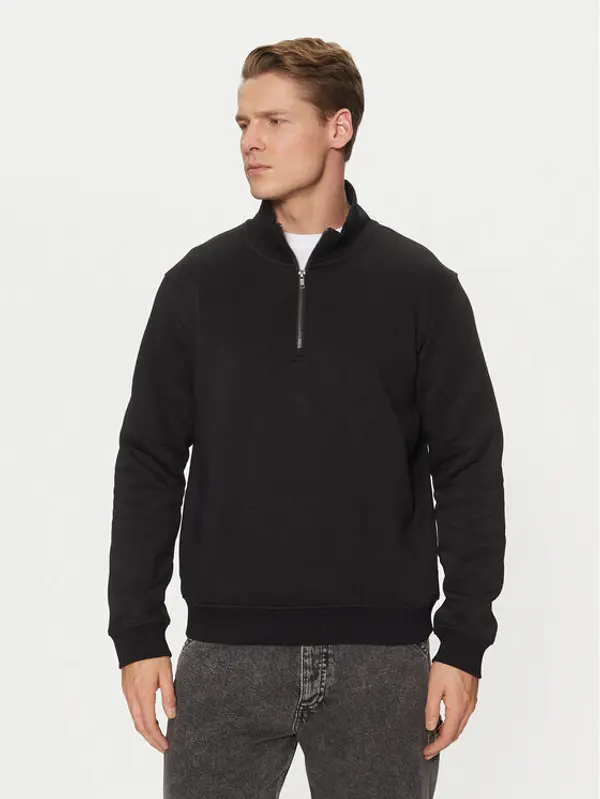 jack & jones Jack & Jones Majica dugih rukava Bradley 12250747 Crna Relaxed Fit