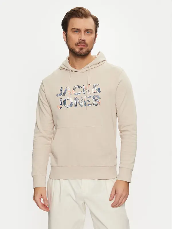 jack & jones Jack & Jones Majica dugih rukava Bryan 12268128 Bež Relaxed Fit