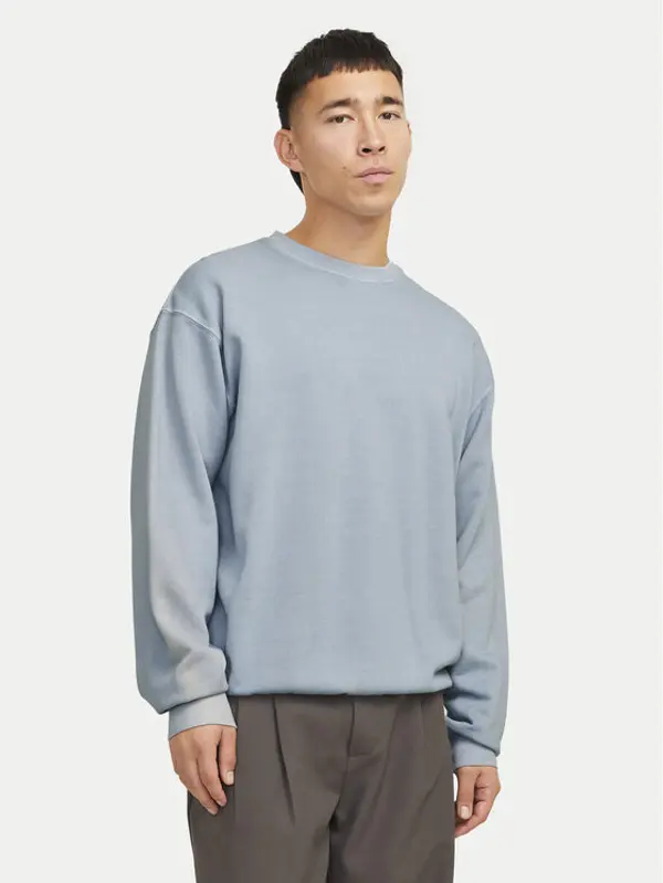 jack & jones Jack & Jones Majica dugih rukava Charge 12268273 Svijetloplava Loose Fit