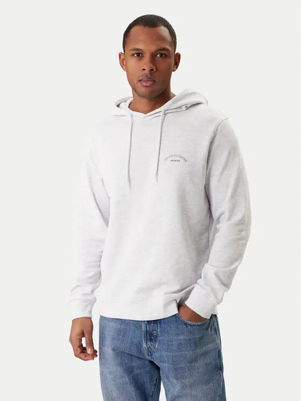 jack & jones Jack & Jones Majica dugih rukava College Logo 12288362 Siva Regular Fit
