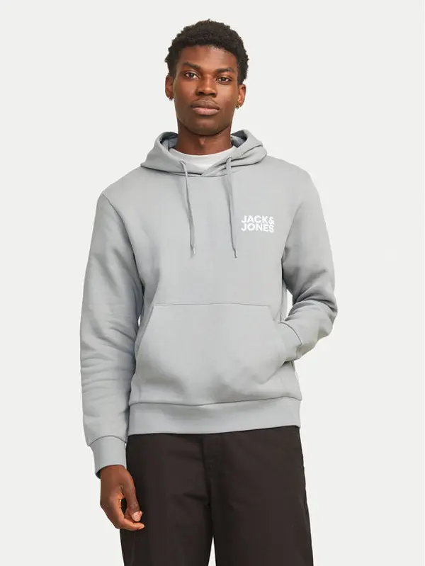 jack & jones Jack & Jones Majica dugih rukava Corp 12152840 Siva Regular Fit