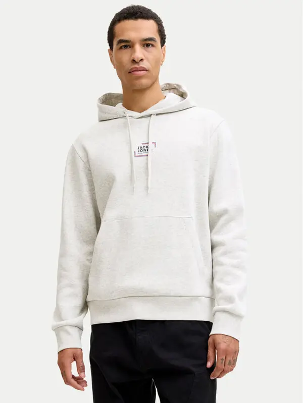 jack & jones Jack & Jones Majica dugih rukava Corp 12268422 Bijela Regular Fit