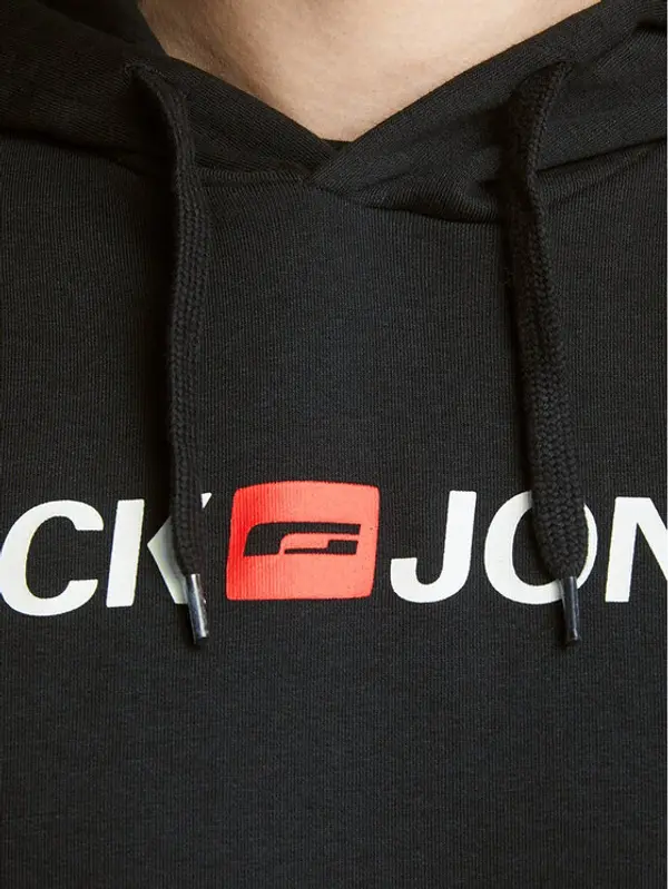 jack & jones Jack & Jones Majica dugih rukava Corp Old Logo 12137054 Crna Regular Fit