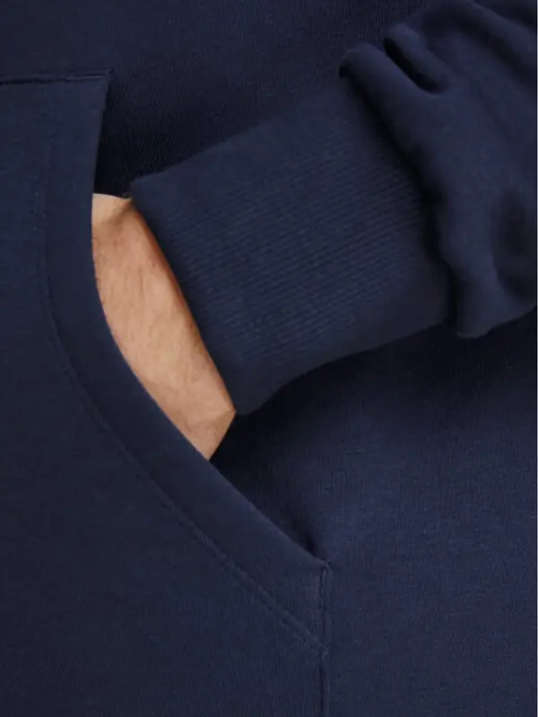 jack & jones Jack & Jones Majica dugih rukava Corp Old Logo 12137054 Tamnoplava Regular Fit