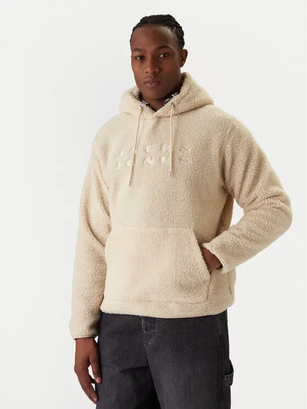 jack & jones Jack & Jones Majica dugih rukava Flare Teddy 12285678 Bež Relaxed Fit