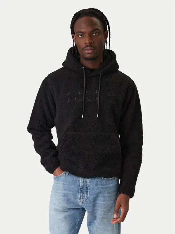 jack & jones Jack & Jones Majica dugih rukava Flare Teddy 12285678 Crna Relaxed Fit