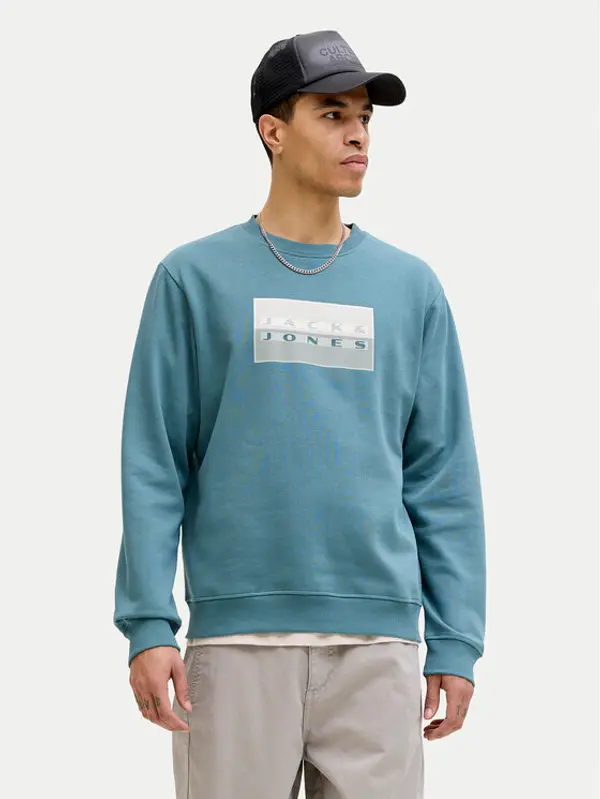 jack & jones Jack & Jones Majica dugih rukava Fusion 12289807 Plava Relaxed Fit