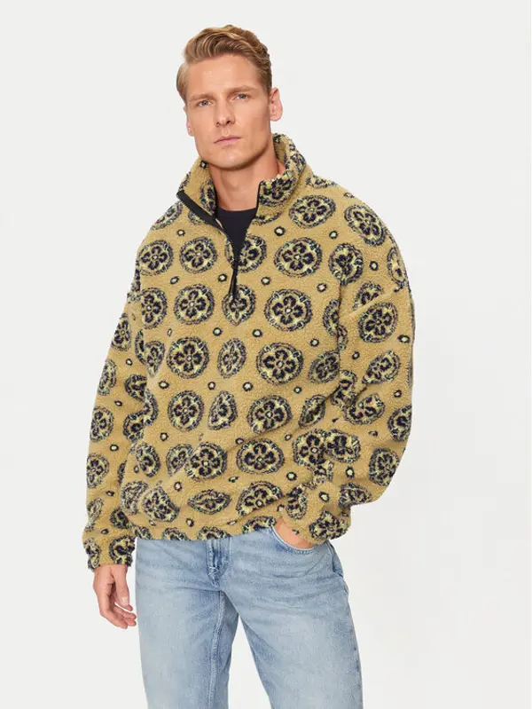 jack & jones Jack & Jones Majica dugih rukava Geo Teddy 12274453 Smeđa Relaxed Fit