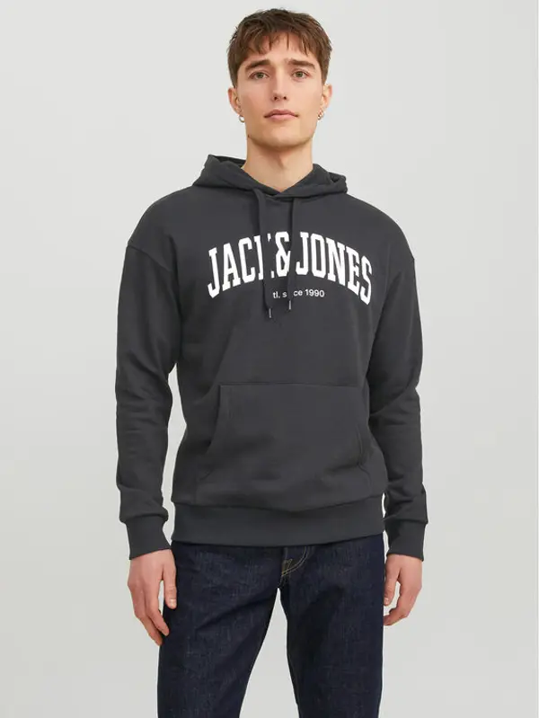jack & jones Jack & Jones Majica dugih rukava Josh 12236513 Crna Standard Fit