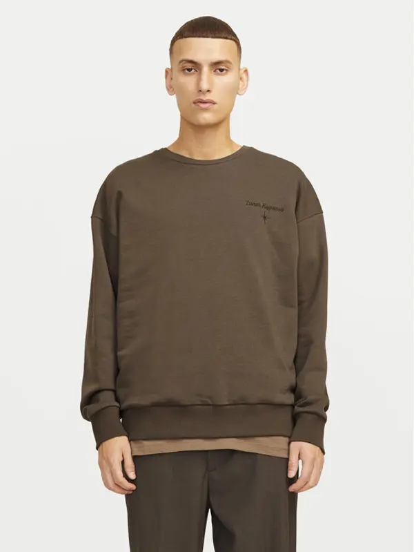 jack & jones Jack & Jones Majica dugih rukava Mystic 12257735 Kaki Relaxed Fit