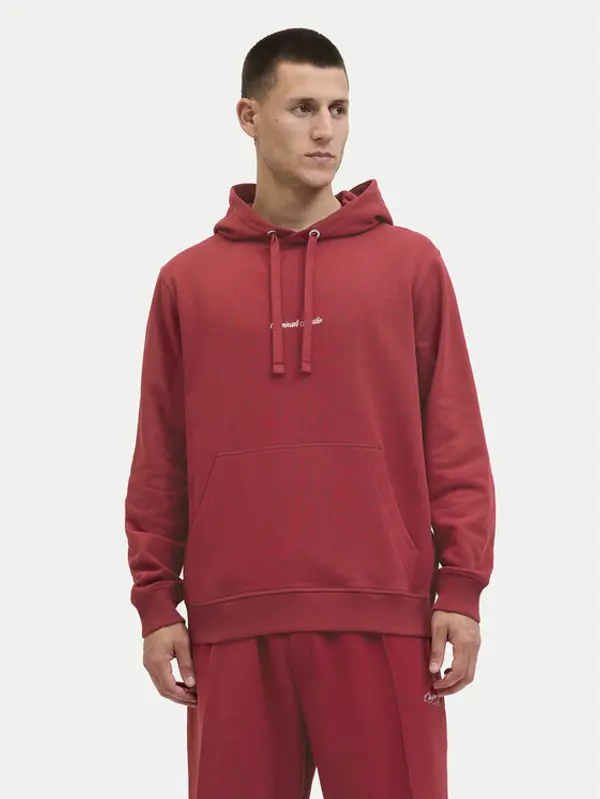 jack & jones Jack & Jones Majica dugih rukava Norrebro 12282861 Crvena Relaxed Fit