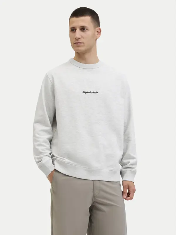 jack & jones Jack & Jones Majica dugih rukava Norrebro 12282893 Siva Relaxed Fit