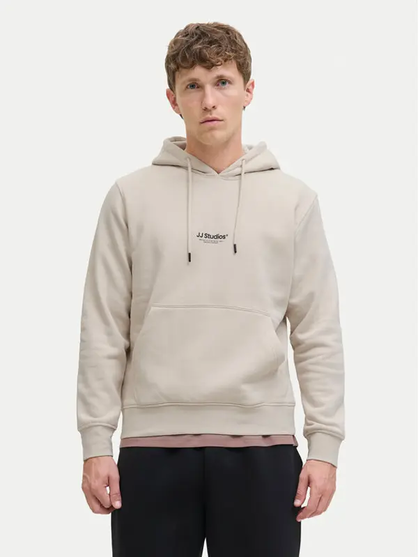 jack & jones Jack & Jones Majica dugih rukava Soho 12278789 Bež Relaxed Fit