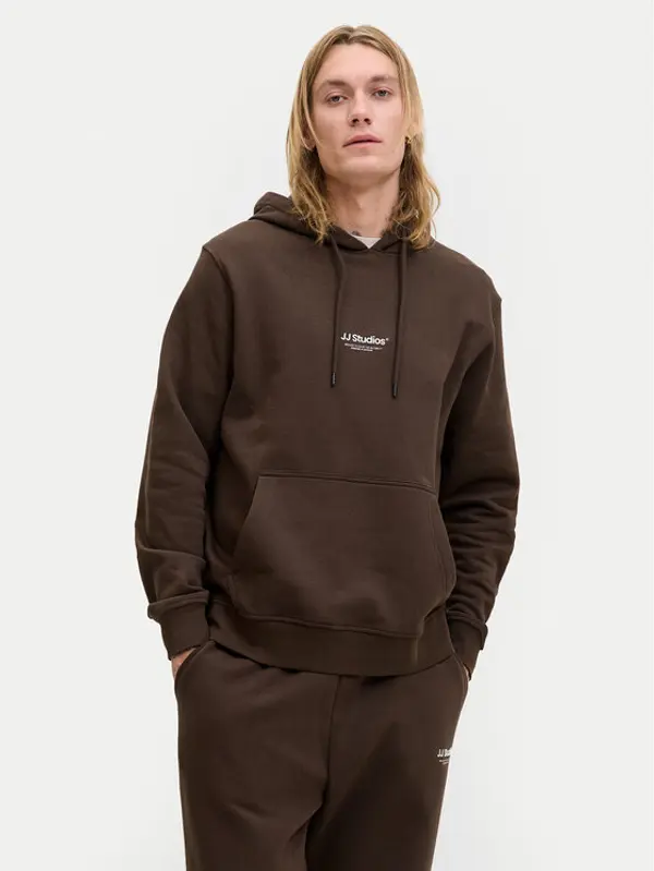 jack & jones Jack & Jones Majica dugih rukava Soho 12278789 Smeđa Relaxed Fit