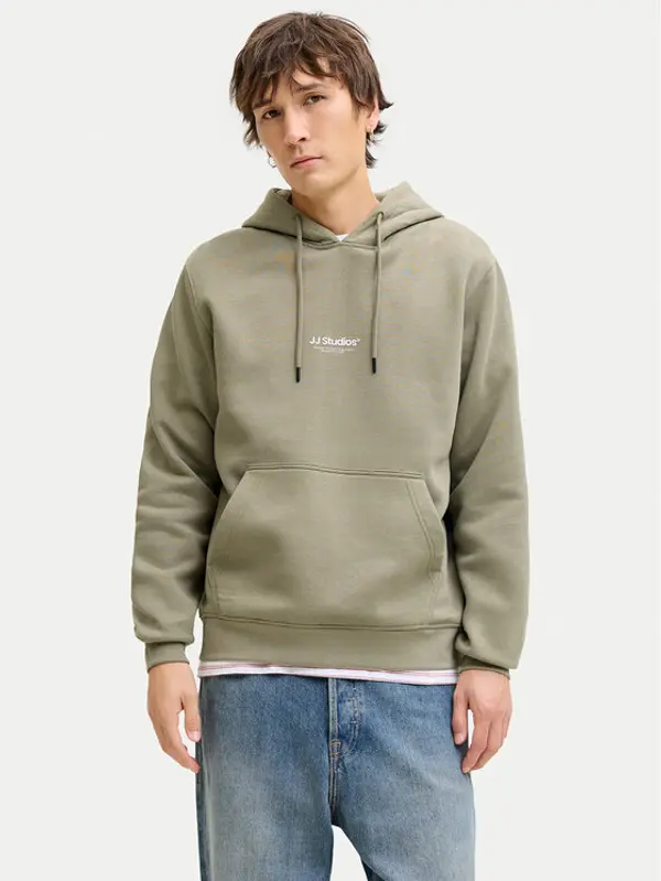 jack & jones Jack & Jones Majica dugih rukava Soho 12278789 Zelena Regular Fit