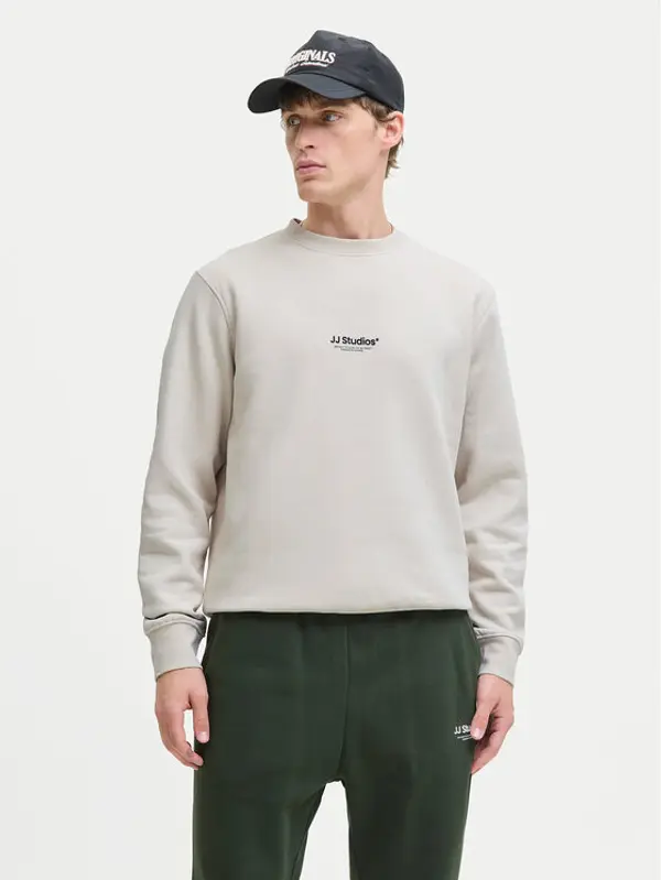 jack & jones Jack & Jones Majica dugih rukava Soho 12278791 Bež Relaxed Fit