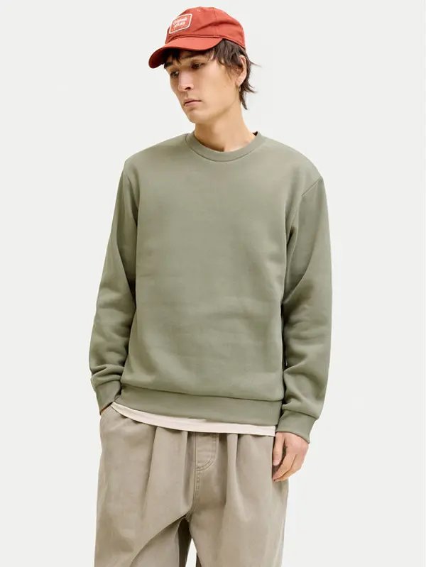 jack & jones Jack & Jones Majica dugih rukava Soho 12278791 Zelena Regular Fit