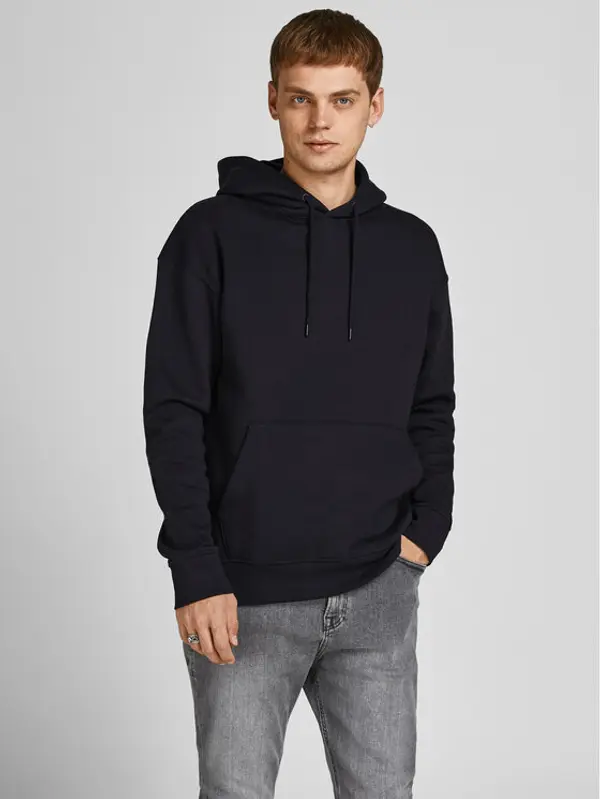 jack & jones Jack & Jones Majica dugih rukava Star 12208157 Crna Relaxed Fit