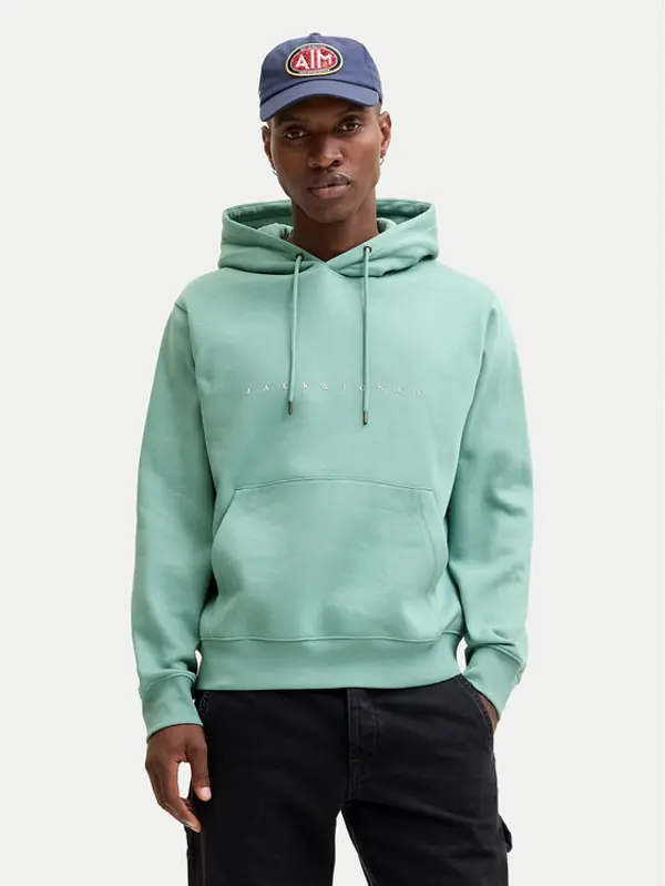 jack & jones Jack & Jones Majica dugih rukava Star 12233972 Zelena Relaxed Fit