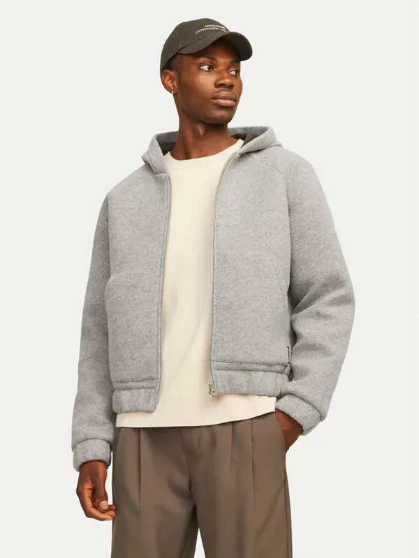jack & jones Jack & Jones Majica dugih rukava Terrain 12267133 Siva Regular Fit