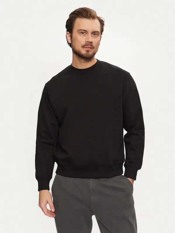 jack & jones Jack & Jones Majica dugih rukava Urban Edge 12259945 Crna Loose Fit
