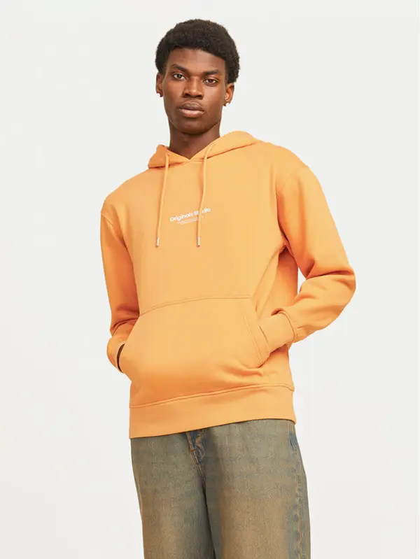 jack & jones Jack & Jones Majica dugih rukava Vesterbro 12241687 Narančasta Relaxed Fit